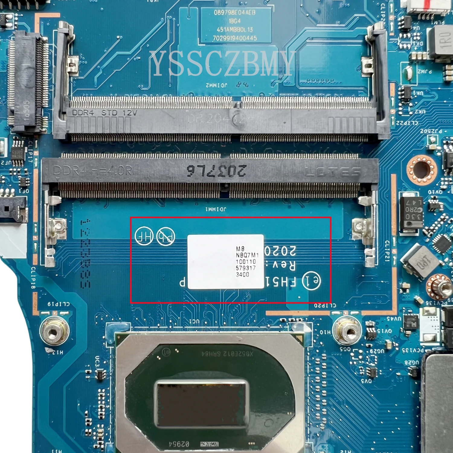 FH51M LA-J871P Mainboard For Acer AN517-52 AN515-55 Laptop