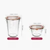 Vintage Transprent Sealed Jar Glass Large Capacity Kitchen Storage Tight Jar Tea Grains Snacks Storage Storage Jars 6