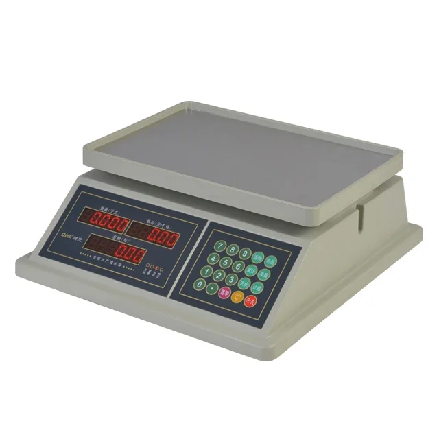 High Precision Fruit Weighing Scale Waterproof Double-sided Display Price Computing Scale For Vegetables