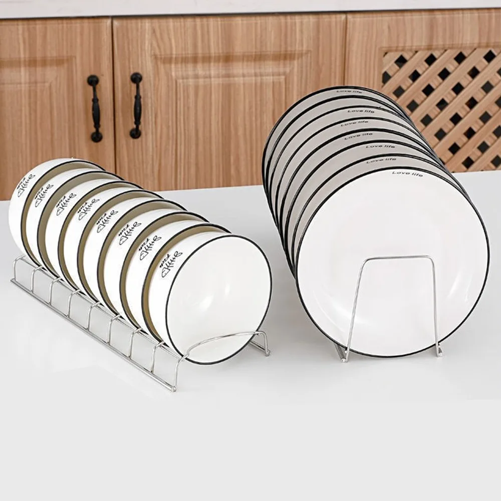 Sleek Stainless Steel Space-Saving Dish Drying Rack