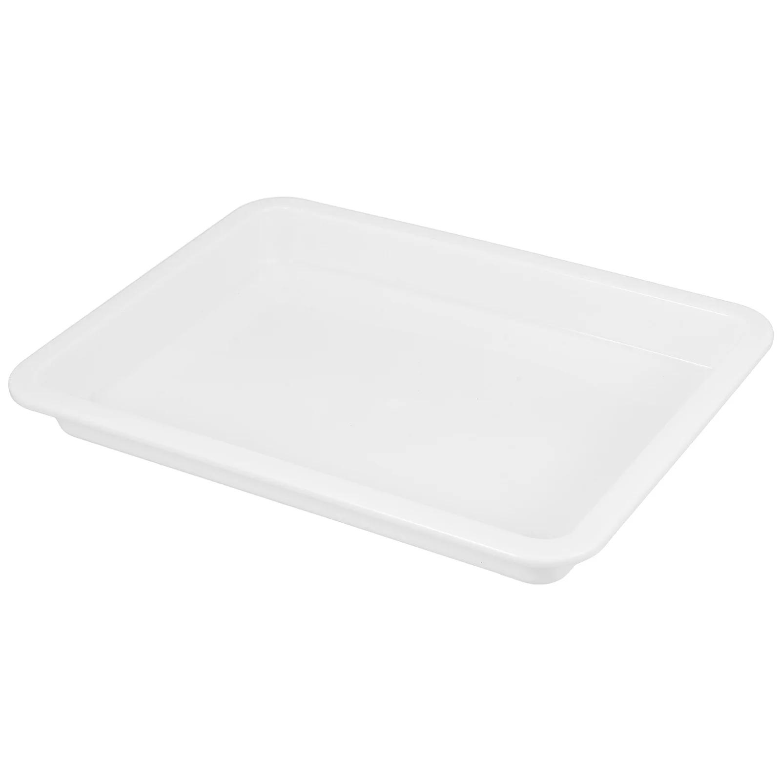Tray Multi-functional Pan Square Chemical Experimental Laboratory Plate Rectangular Dish White Plastic