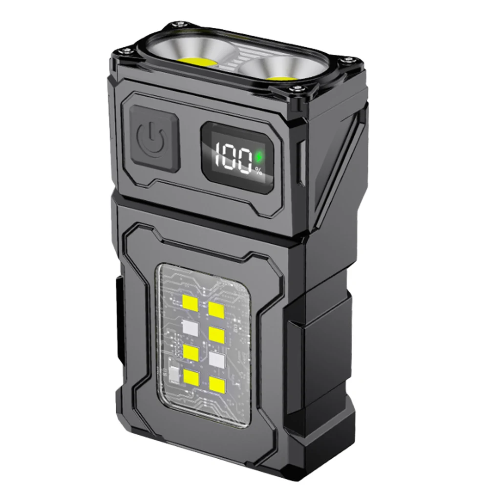 Description Picture 5 of itemCOB SMD Pocket Emergency Lantern 500LM Powerful Mini Torch 1200mAh LED Keychain Flashlight Rotatable for Camping Fishing Walking