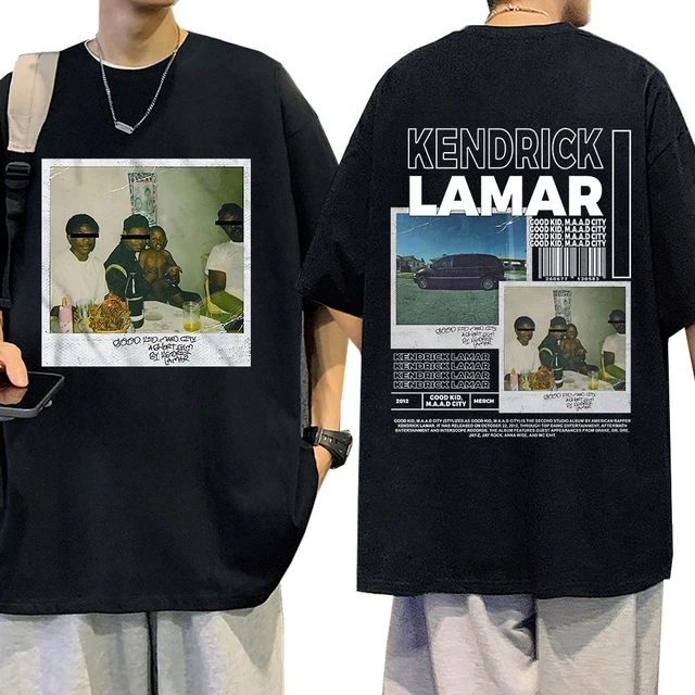 Rapper Kendrick Lamar Good Kid T-shirt Men Women Fashion Hip Hop Music  Album Graphic Short Sleeve Oversized T-shirts Streetwear - AliExpress