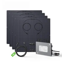 Système solaire de balcon Plug&Play 960W (4 panneaux solaires flexibles de 240W) et micro-onduleur 800W avec moniteur Wi-Fi, installation facile 2