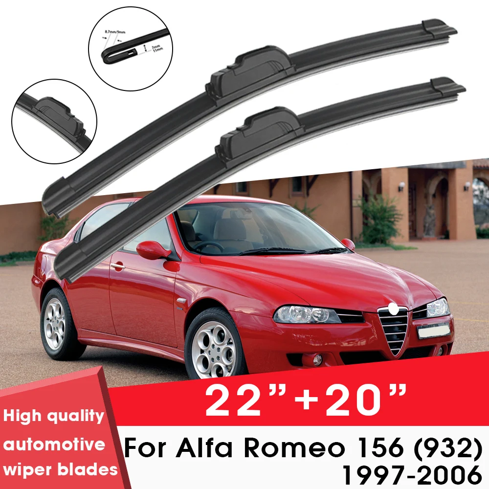 

BEMOST Car Wiper Blades Front Window Windshield Rubber Refill Wiper For Alfa Romeo 156 (932) 1997-2006 22"+20" Car Accessories