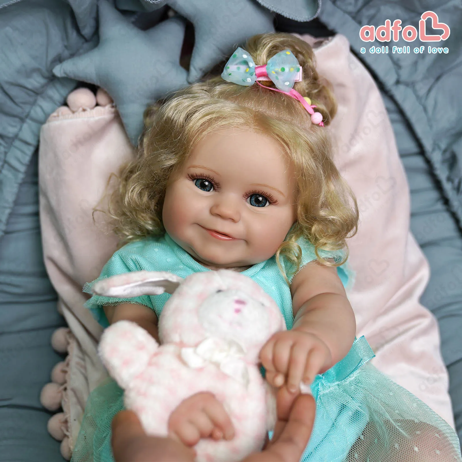ADFO Bebe Reborn Doll Babies Toy 20 Inch 50cm Maddie Realistic Baby