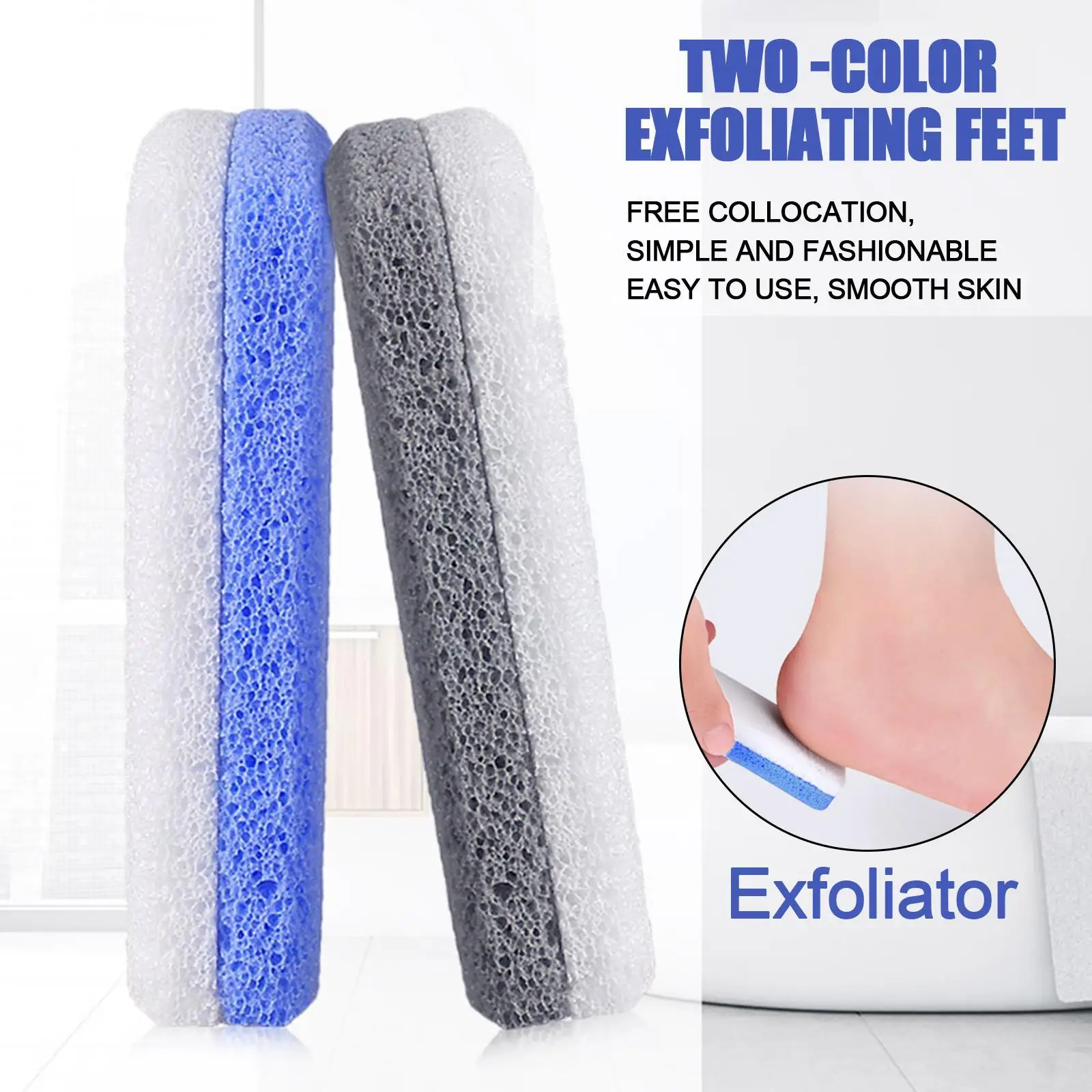 Foot Pumice Stone Double-sided Foot Sanding Block Dead Pedicure Calluses Manicure Block Grinding Feet Hands Skin Nails Remo foot file foot scrubber pedicure tool