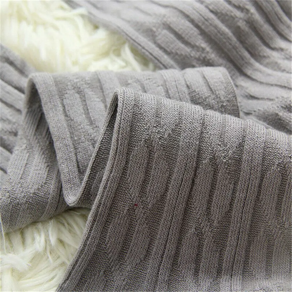 Calze da donna a trecce a maglia calze extra lunghe invernali calde sopra il ginocchio calze per stivali scaldamuscoli donna calza invernale, rosa, Etichettalia unica