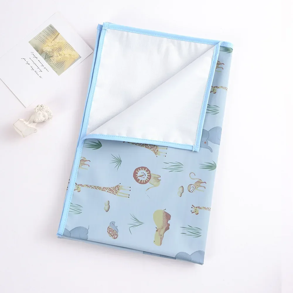 New Baby Diaper Mat Soft PU Waterproof Leak Proof Washable Newborn Urine Pad Changing Pad Liners Reusable Comfort Travel Mats