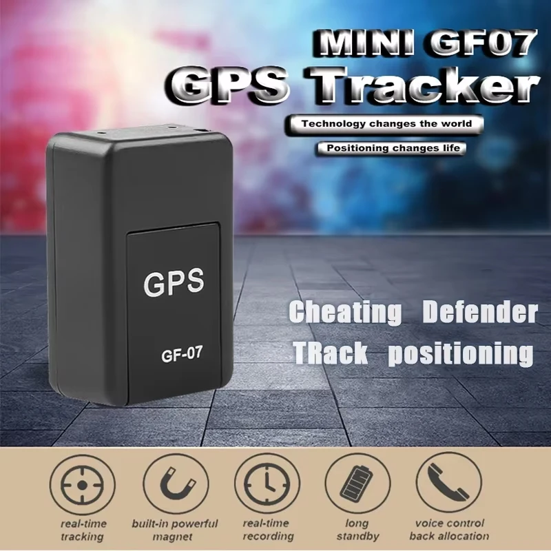 GF07 GPS Tracker Anti-Loss Real-Time Tracking Device Magnetic Anti-Theft Positioner Automatic Alarm GeoFence Route History