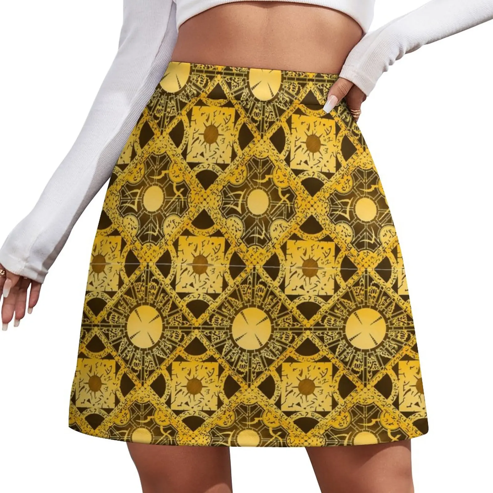 Lament Configuration Pattern Mini Skirt skirts for women mini skirts summer dress for women 2024