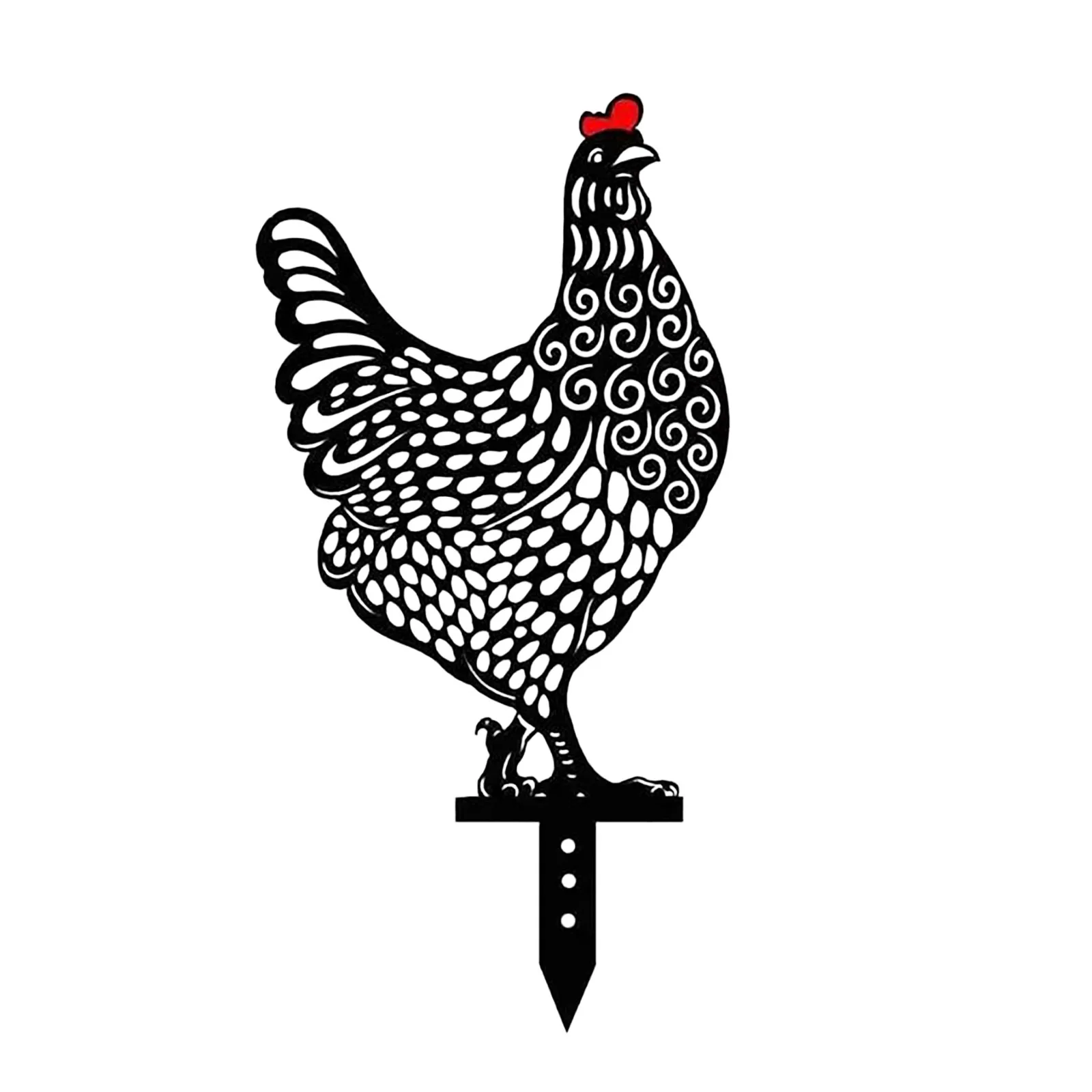 Garden Art Decor Garden Decor Chicken Yard Art Outdoor Backyard Lawn Stakes Acrylic Hen Yard Decor Gift Easter Decorations Gardening Ornaments