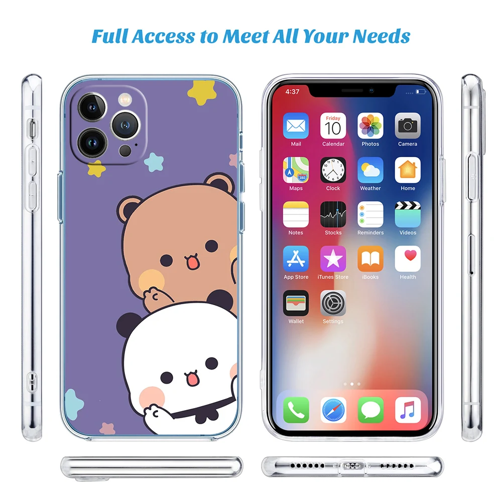 Transparent Protective Phone Case with BUBU DUDU Design