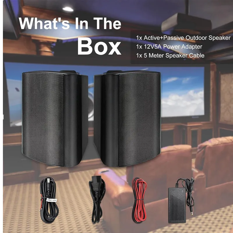 Herdio 2 قطعة 5.25 بوصة 300 واط داخلي خارجي مكبرات...