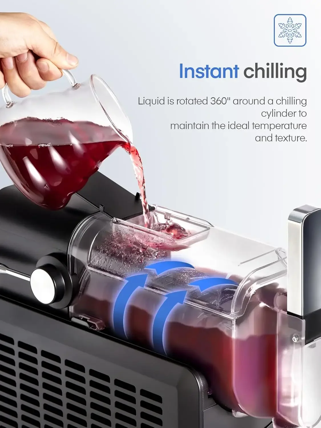 Machine with Quick-freeze Technology, Drink & Slushy Machine 6