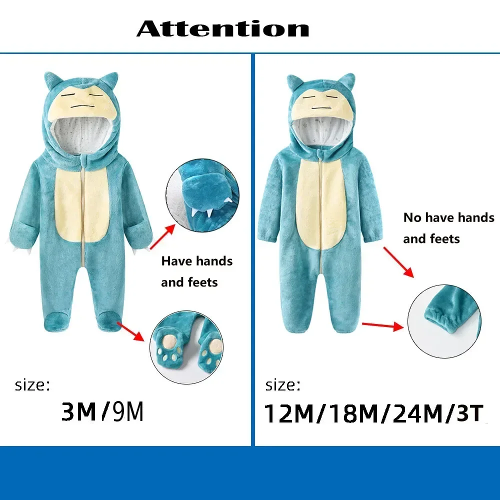 Kids Snorlax Kigurumi Cosplay Onesie 6