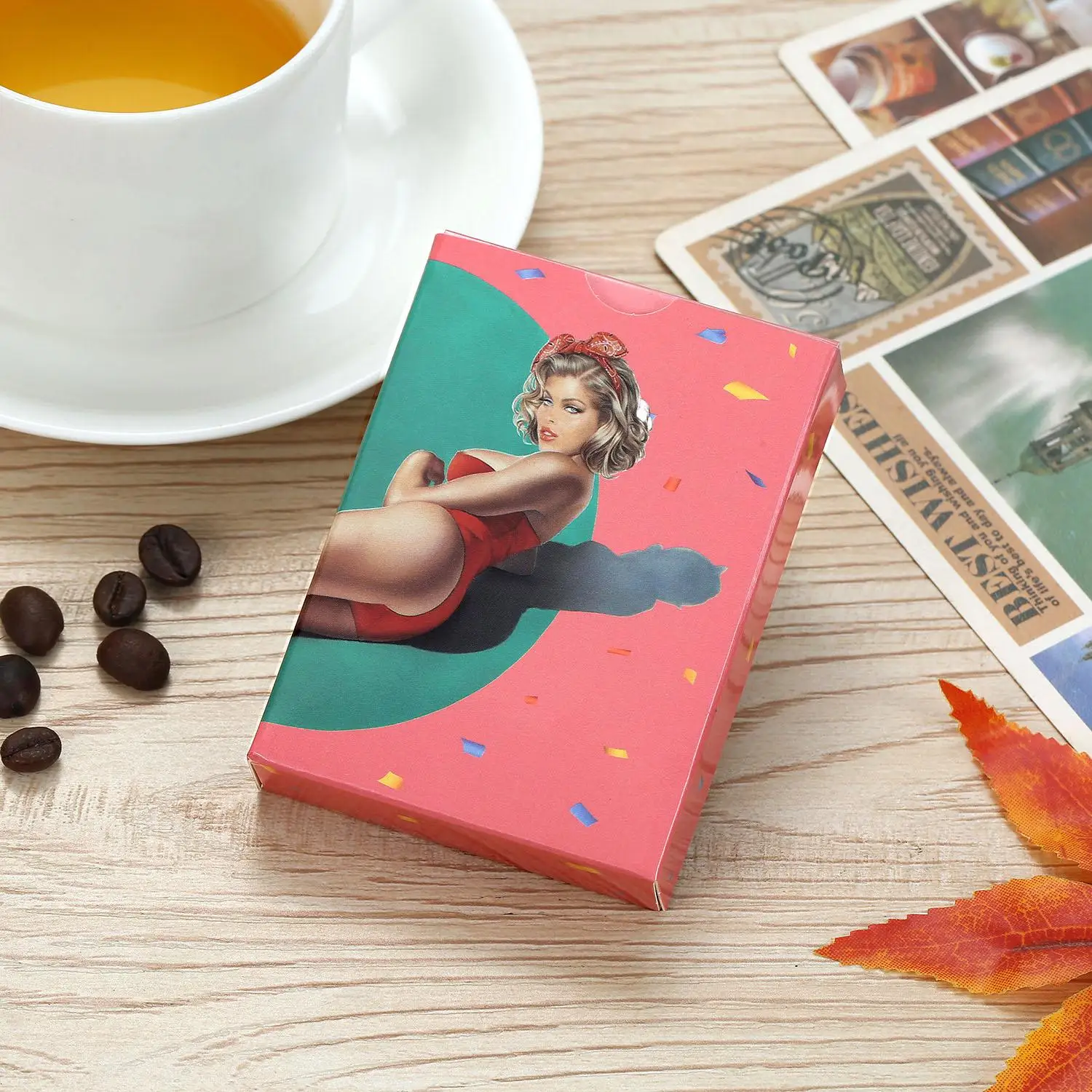 【Trending in Fashion】 Vintage Playing Cards Set Vintage Table Deck For Men Collectible Board Game Room Decoration For Party Man Cave Travel Event.