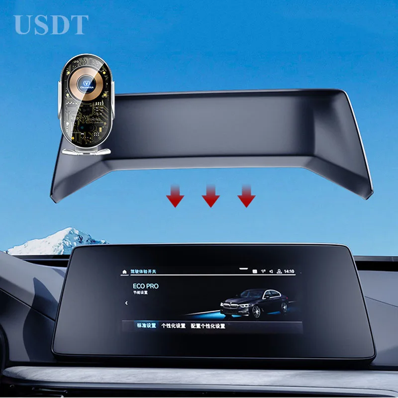

30W Wireless Charger Automatic Car Phone Holder For Changan UNIK UNIV 2022 2023 2021 Accessories GPS Navigation Bracket Base