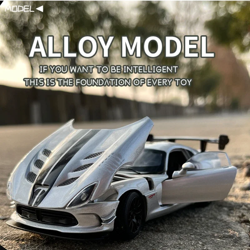 

1:32 Dodge Viper ACR SRT модель спортивного автомобиля из сплава, Литые и игрушечные модели автомобиля, имитация звука и искусственных игрушек в подарок