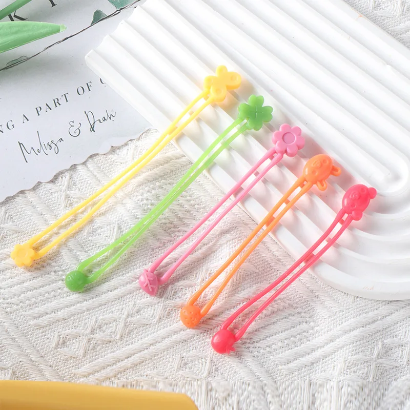 Multi-Purpose Silicone Sealing Clips Wrap Band Earphone Cord Wrap Food Bag Sealing Clamp Winder Home Storage Tools 5pcs sealing clips