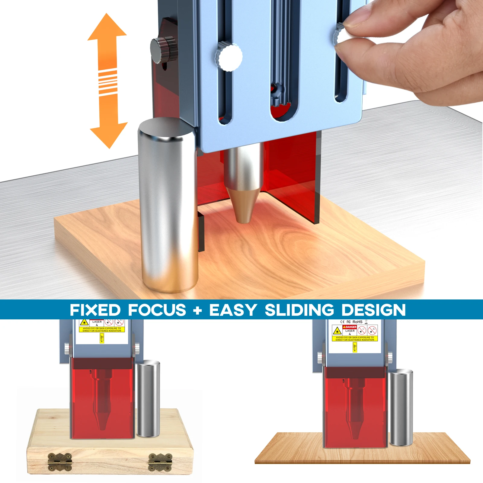 SCULPFUN S9 Pro 10W Laser Engraver Wood Acrylic Engraving Cutting Machine 400x410mm EU Fast Focusing Design