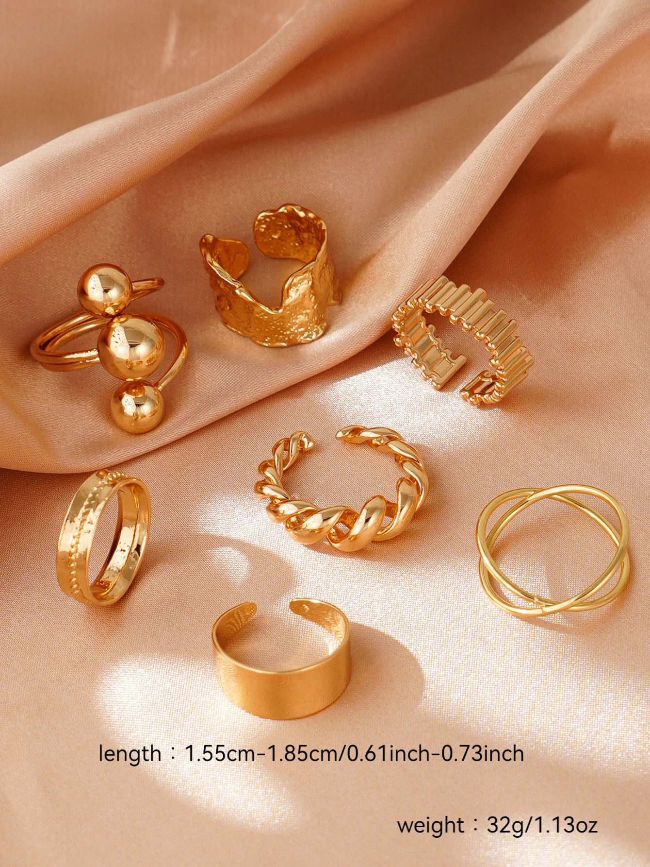 Punk Ring Set Jewelry for Women