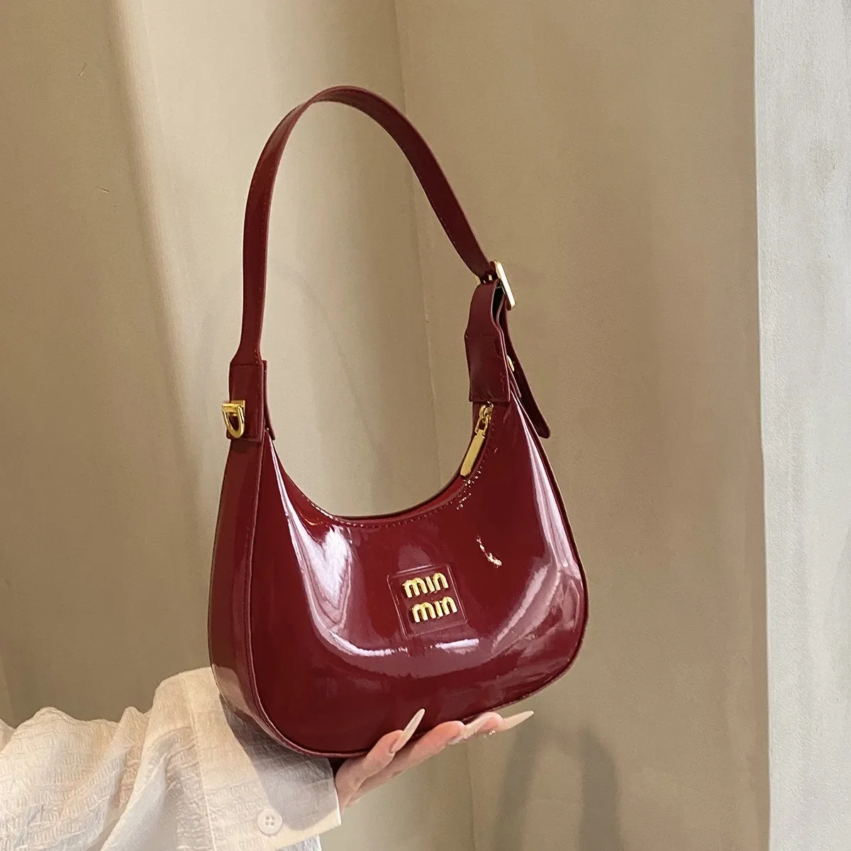 Bolso Baguette Con Imprión De Alta Gama, Nuevo Bolso De Bola De Masa, Bolso Simple, Bolsos De