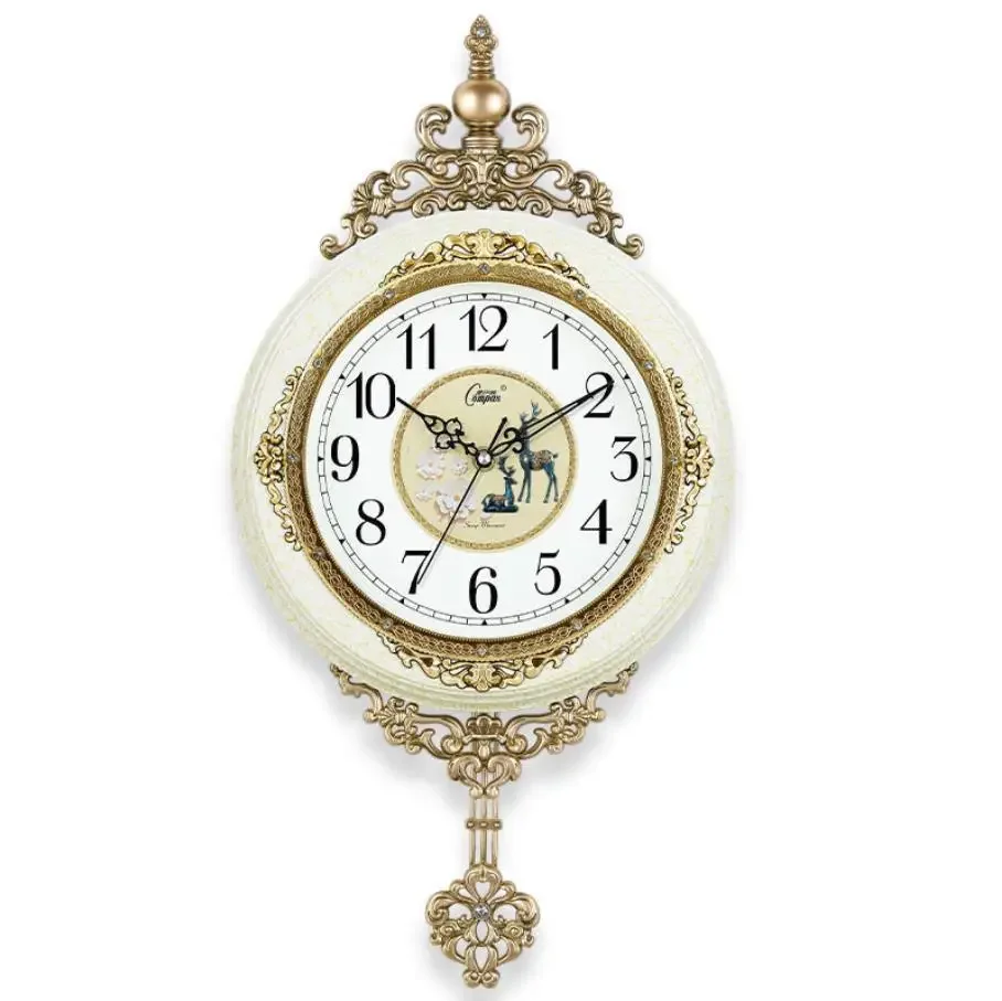 European Retro Pendulum Wall Clock – Elegant Decor 5