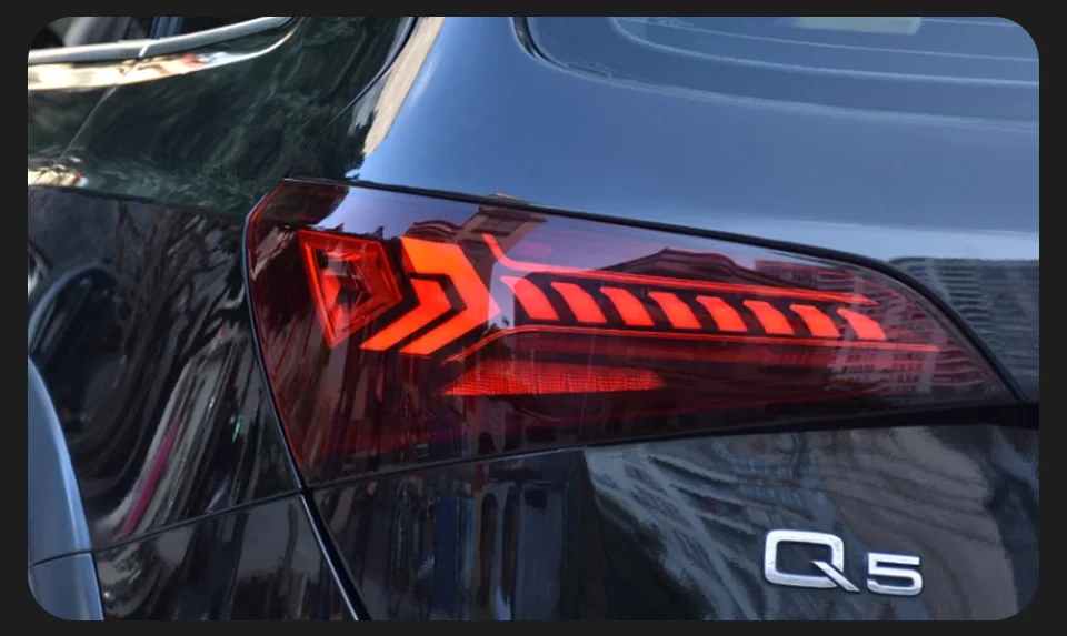 AKD Tail Lamp for Audi Q5 Q5L LED Tail Light 2008-2018 Q5 Q5L Rear Fog Brake Turn Signal Automotive Accessories