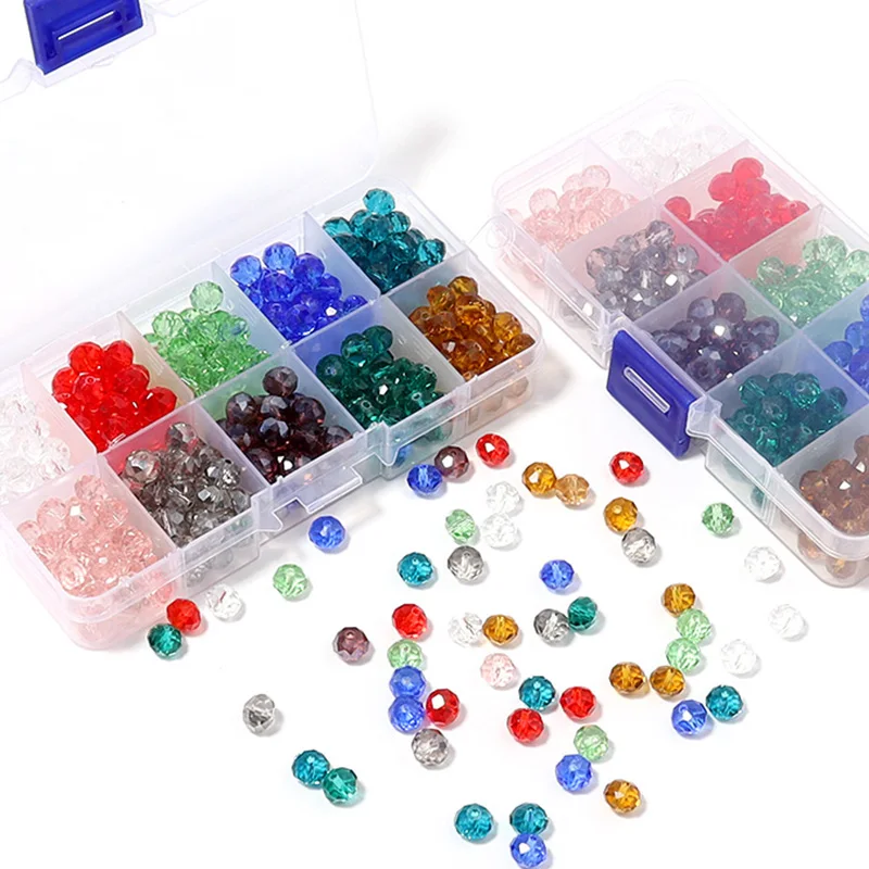 100 Stuks 8Mm Craquelé Kristal Acryl Kralen Ronde Losse