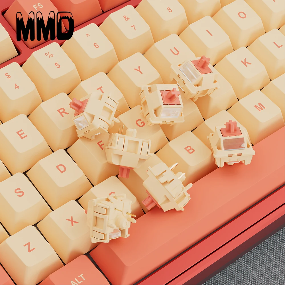 Interruptor Linear de Viagem Completo Teclado Mecânico de Som Hifi Interruptores Personalizados Pólo Condutor de Luz Pinos Interruptor Mmd 4.0 np - Imagem 2
