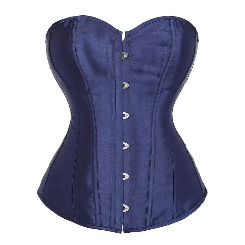 Caudatus Black Corset Top Plus Size Bustiers Overbust Satin Sexy Costume Corselet Brocade Vintage Style Bridal Korsett Women - Image 23