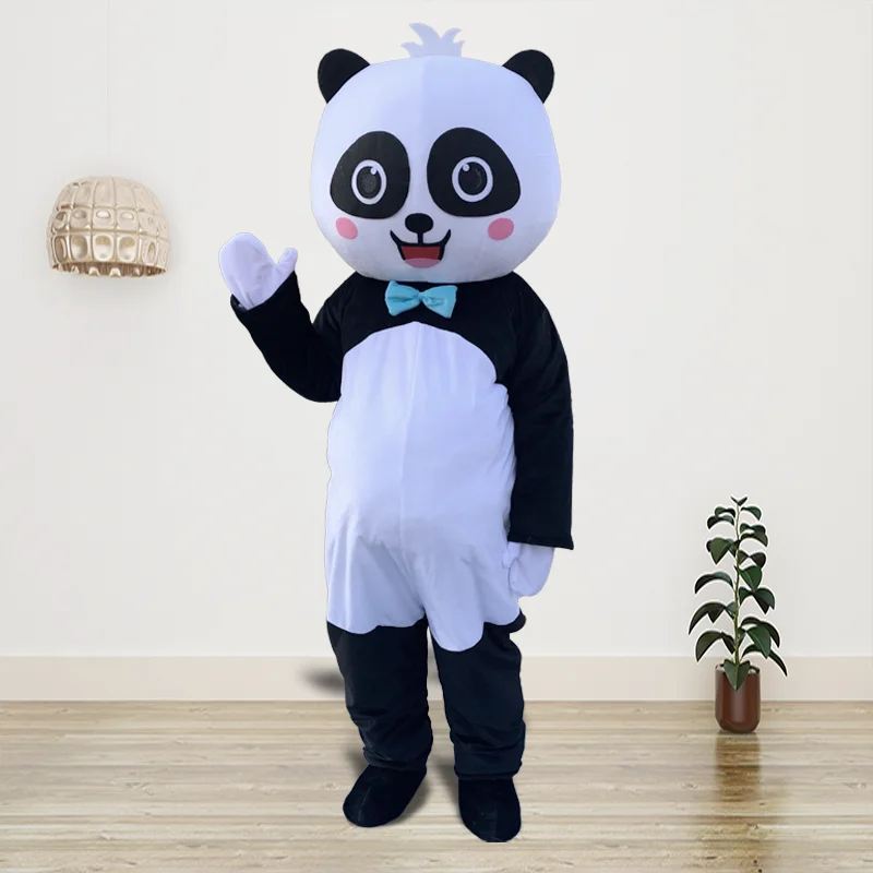 thumbnail image 1 of Nuevo disfraz de mascota panda, lindo oso panda, personaje de anime para adultos, disfraz divertido y divertido para cosplay, celebración navideña, 1 of 5