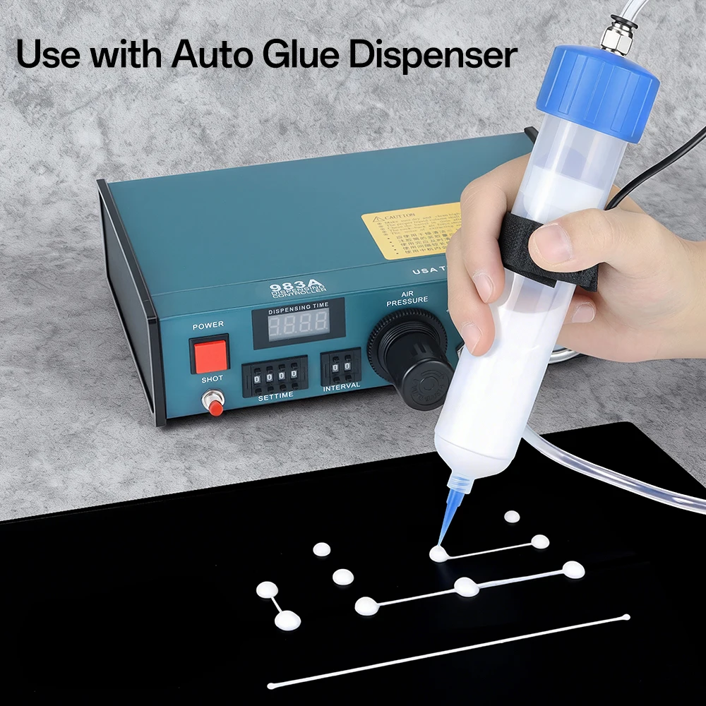 22G TT Plastic Tapered Pinhead Liquid Dispenser Needles Tip Blue plastic gle needle For Refilling Glue Fluid 100/300/500pcs