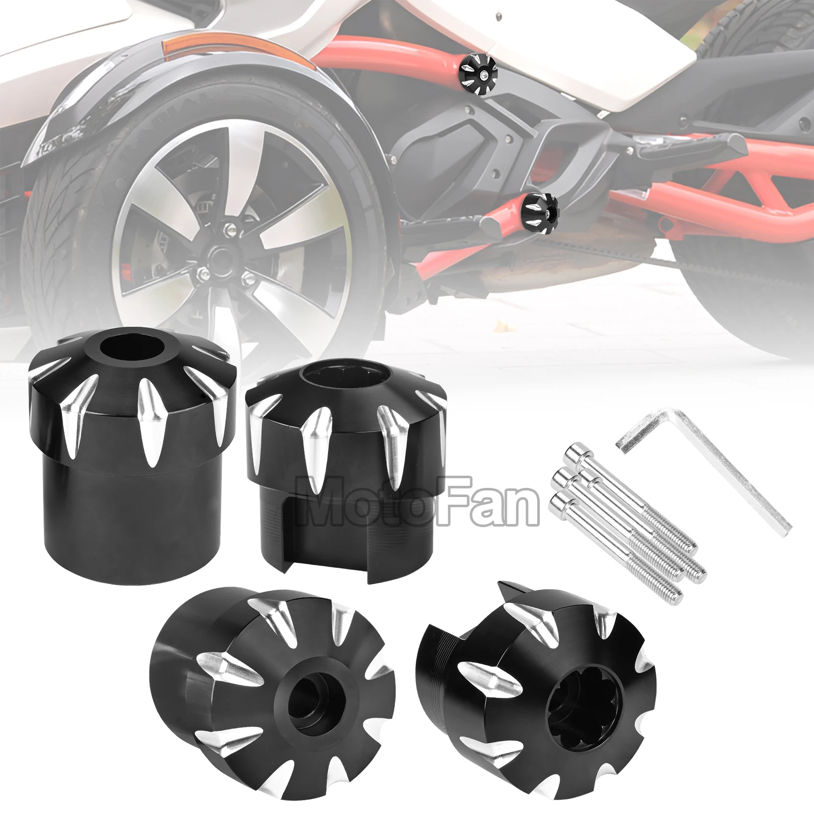 Tappo Di Copertura Per Tappi Del Foro Del Telaio Del Motociclo Per Cam-Am Spyder 2010-2023 F3-S,F3-T,F3 Limited, Spyder F3 Limited Speceal Series