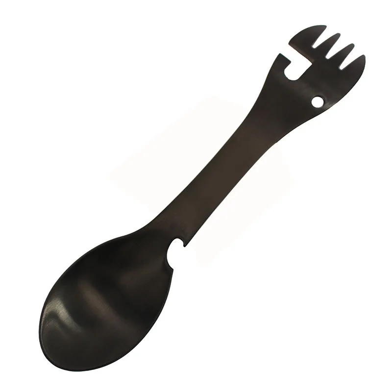 

5in1 Multifunctional Stainless Steel Fork Picnic Camp Multifunctional Tableware Utensils Bottle Opener Portable Tableware Bottle