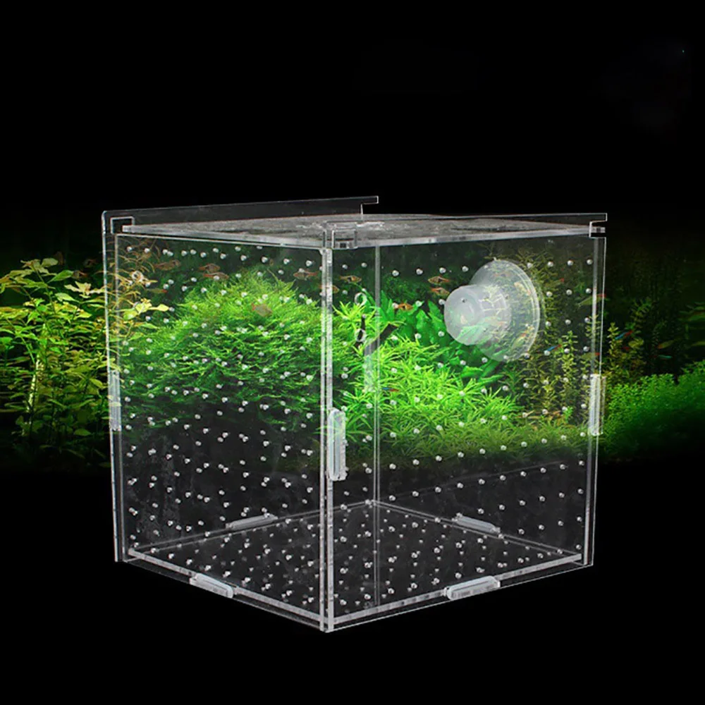 Aquatic Fry Incubation Container Breeding Box Mother Fish Production Box  Acrylic DIY Fish Tank Aquatic Accessories