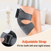 Electric knee massager with vibration and heat support.