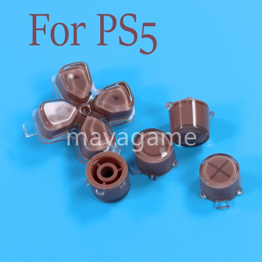 1Set Per Playstation 5 Ps5 Controller Sostituzione Pulsanti In Cristallo Di Plastica Abxy D Pad Kit Chiave Di Trasmissione