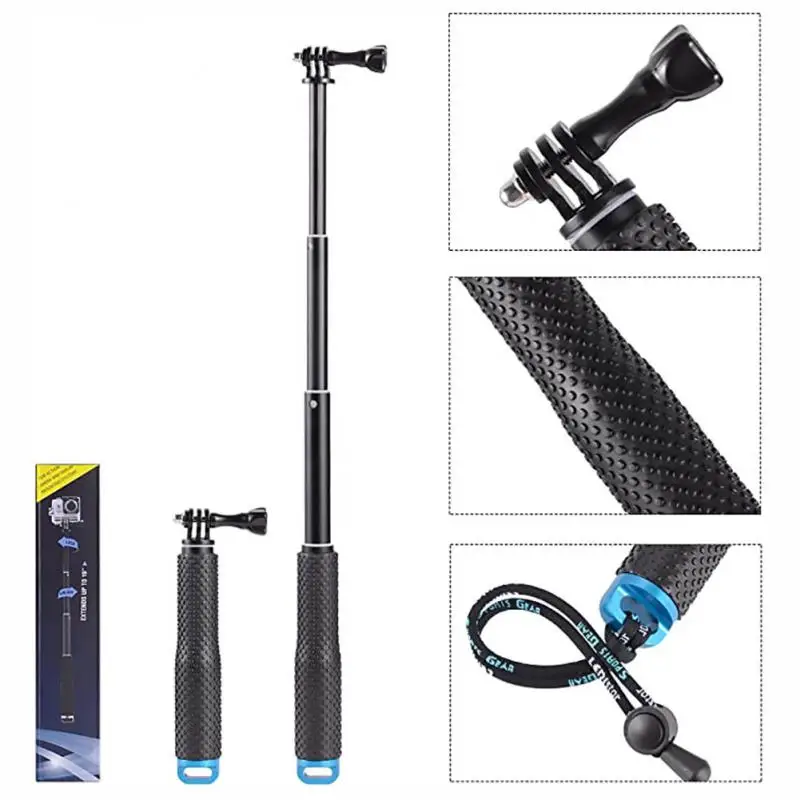 Elescoping Pole With Non-slip Rubber Handle Lightweight Portable Adjustable Scalable For 10 9 8 7 6 5 4 3 48cm