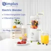 Simplus 1.25L Multi-function Food Processor Blender 3 Blending Modes 3 Interchangeable Cups Travel Cup Mason Cup, Juicer blender 1