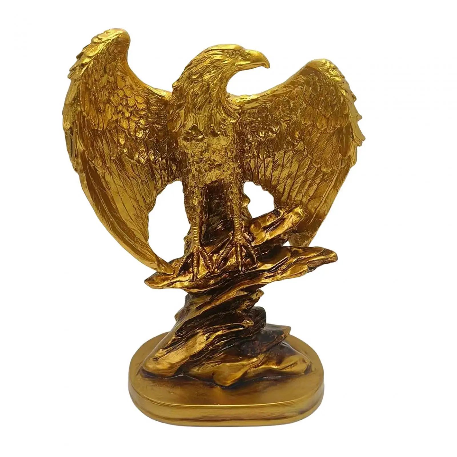 

Eagle Statue Art Gift Tabletop Centerpiece Decoration Modern Animal Sculpture Adornment for Cabinet Office Dining Room Cafe Desk