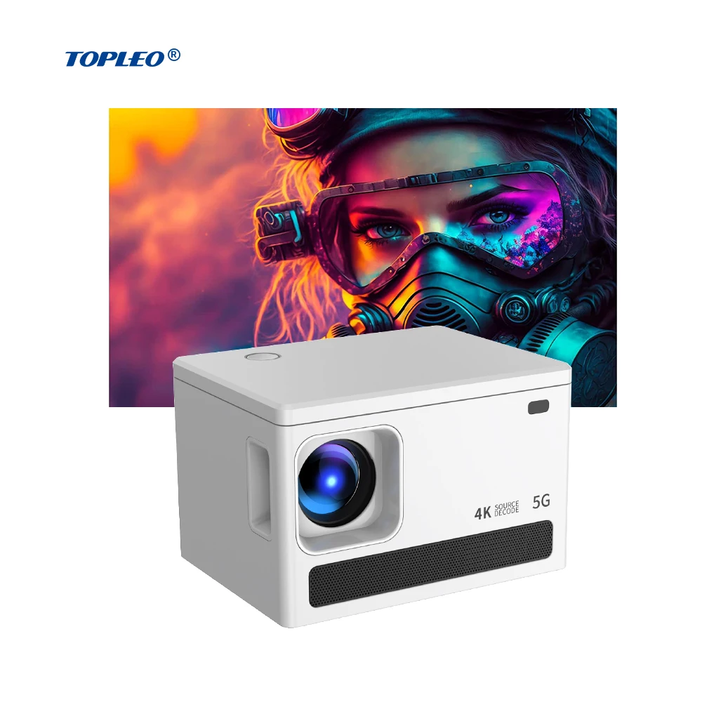 

Проекторы Topleo T5, портативный проектор голограммы с экраном full hd, проектор для умного дома android 4k