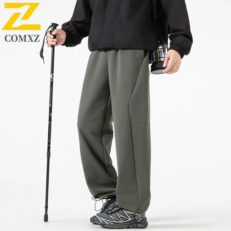 COMXZ 2025 Autumn Unisex Pants American style Classic Seam Sweatpant Fit Trendy Streetwear Loose Casual outdoor sports Trousers