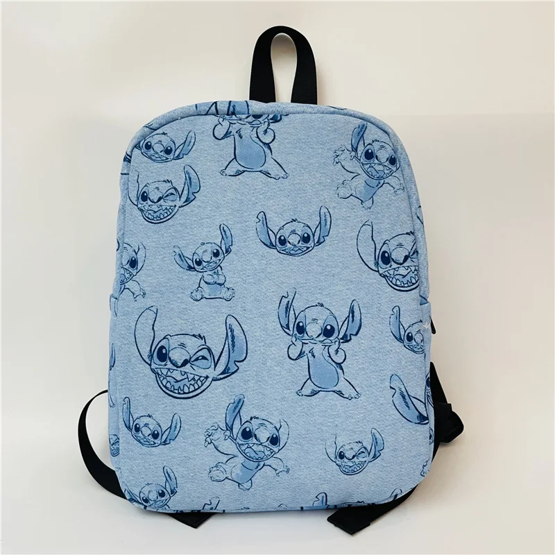 MINISO Disney Star Baby Stitch Cartoon Multi-picture opcional mochila de lona  Bolsa De estudiante mochila para niña bolsas para mujer