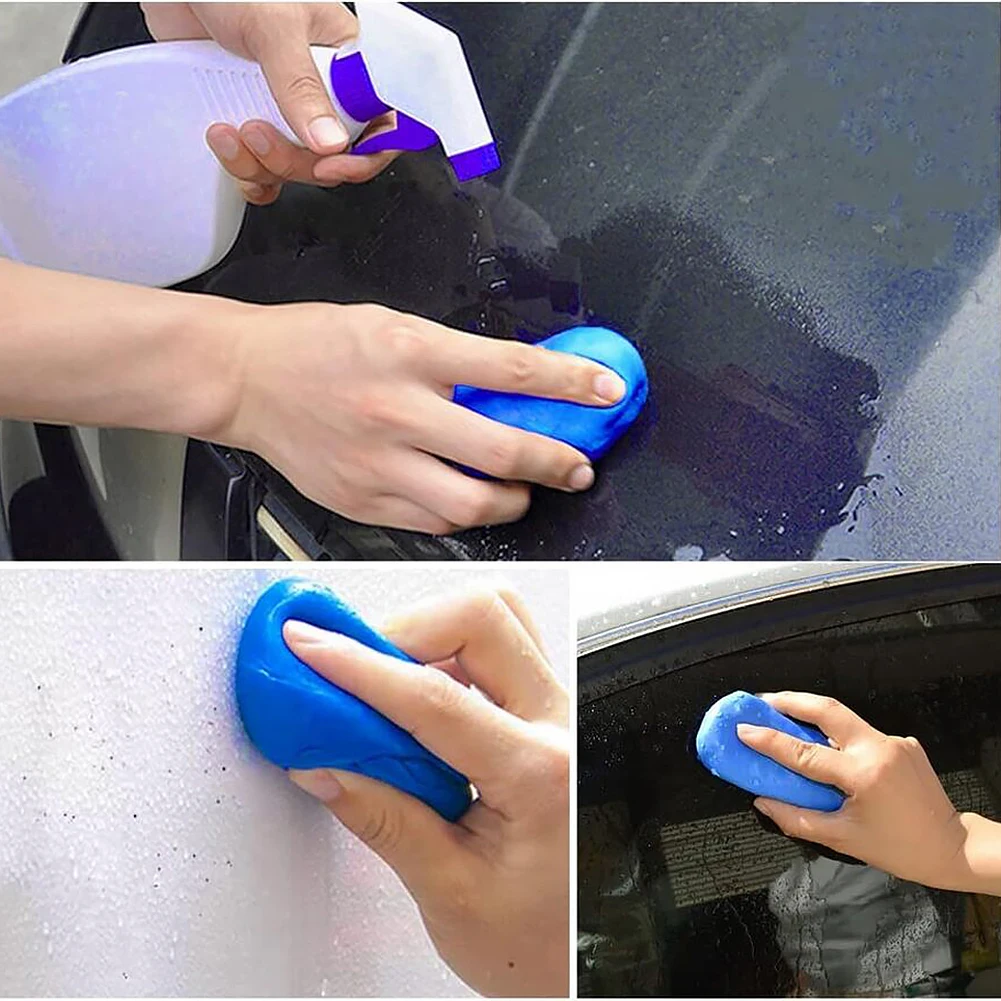 5-1pcs Cleaning Car Remove Different Types Of Stains Clay Cleaning Bar Blue Car Wash Mud Clay Decontamination Car Wash Mud Clay 2