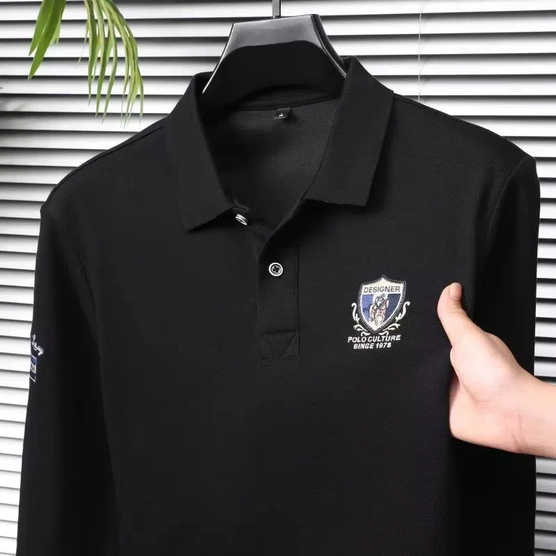 ضوء العلامة التجارية الفاخرة المطرزة قميص بولو بأك...