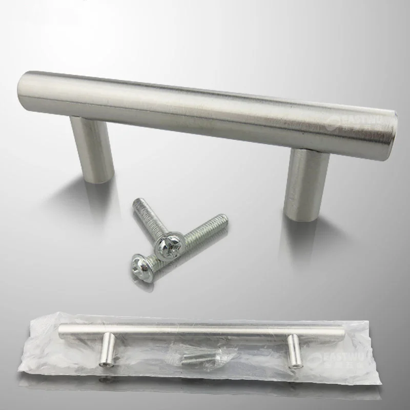 Black Golden Cupboard Handle Brushed Stainless Steel Kitchen Cabinet Door Knob Furniture Drawer Pull Hardware Pulls Bar Handle door handles cabinet handles
