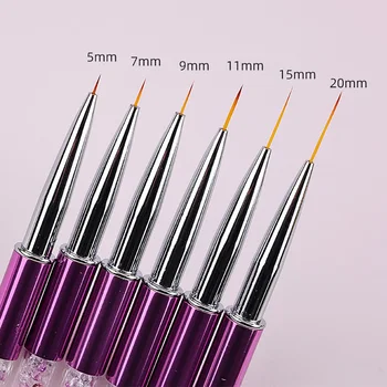 Strumenti per manicure UV in gel con penna per pittura a pennello per nail art 1 pz