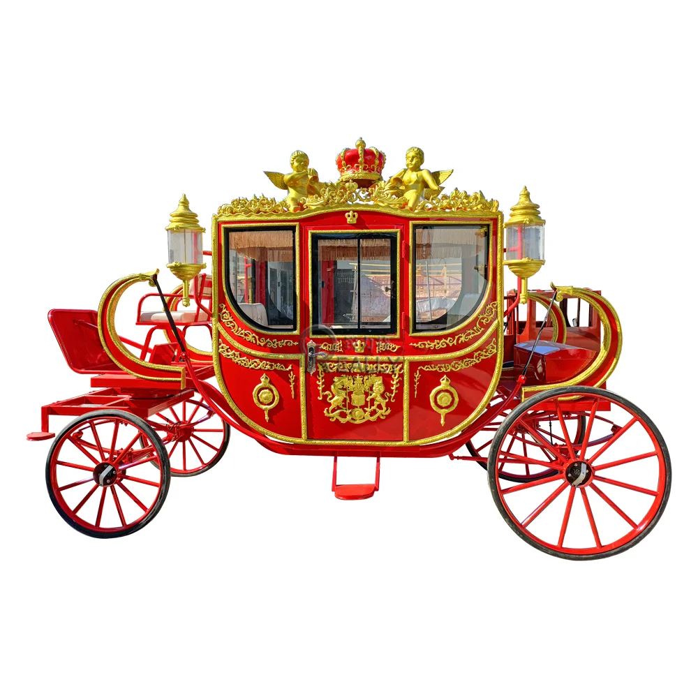 

2023 New Design Factory Price Luxury Horse Drawn Royal Horse Carts/Horse Wagons/Horse Carriages For Sale